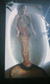 Mermaids are often described as being composed of female torsos attached to fish tails, as in this scene of Daryl Hannah from the movie 'Splash'. This screenshot is copyrighted by those who own the copyright to the film.